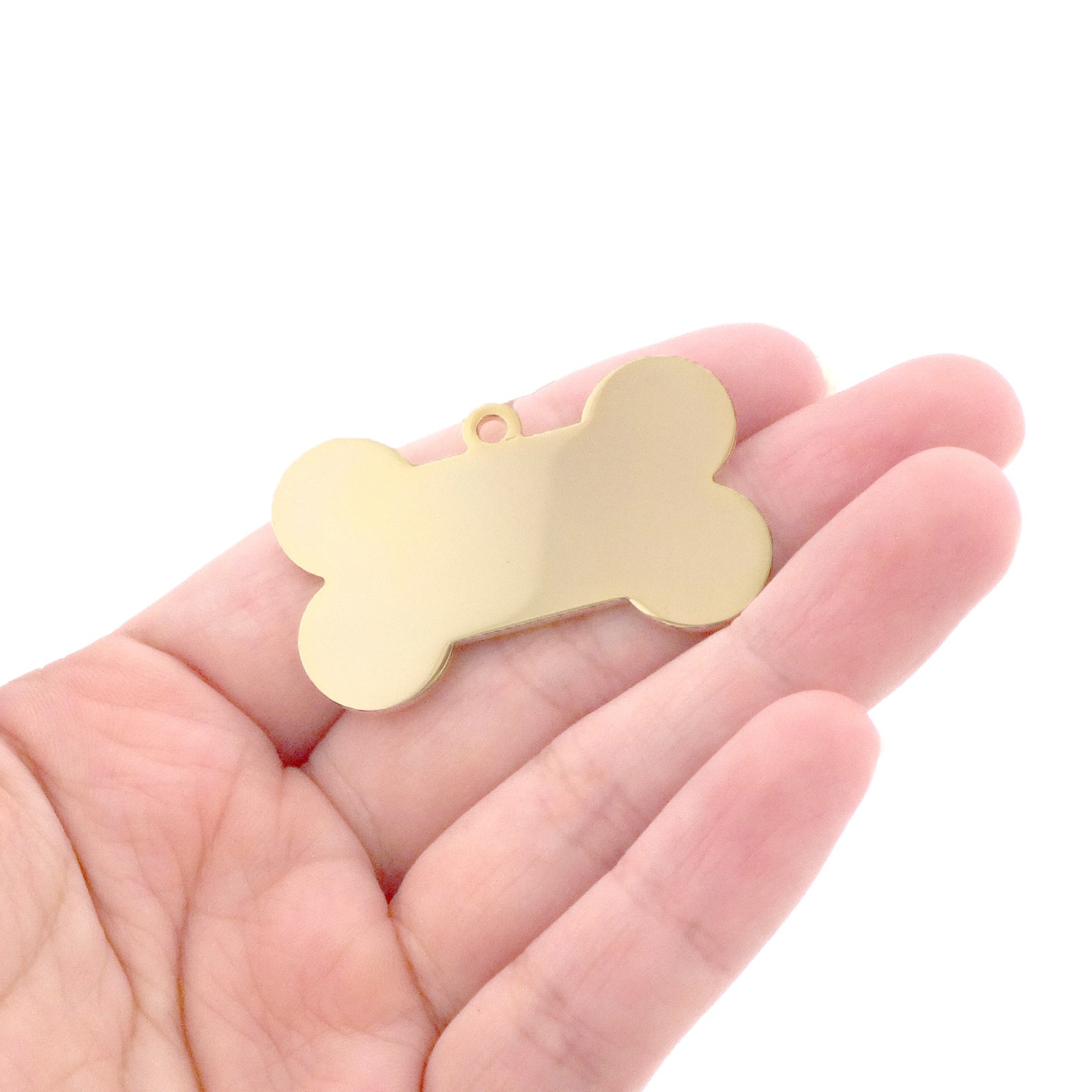 メタザ材料 骨型プレート PTBN4025 磨き加工 ゴールド （5枚