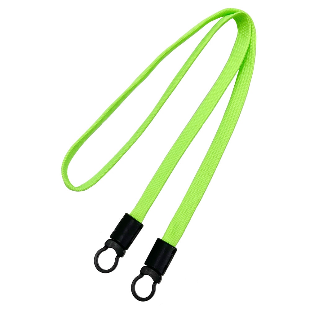 マスクホルダーに使える 樹脂フック NP-10K付き ネックストラップ グリーン