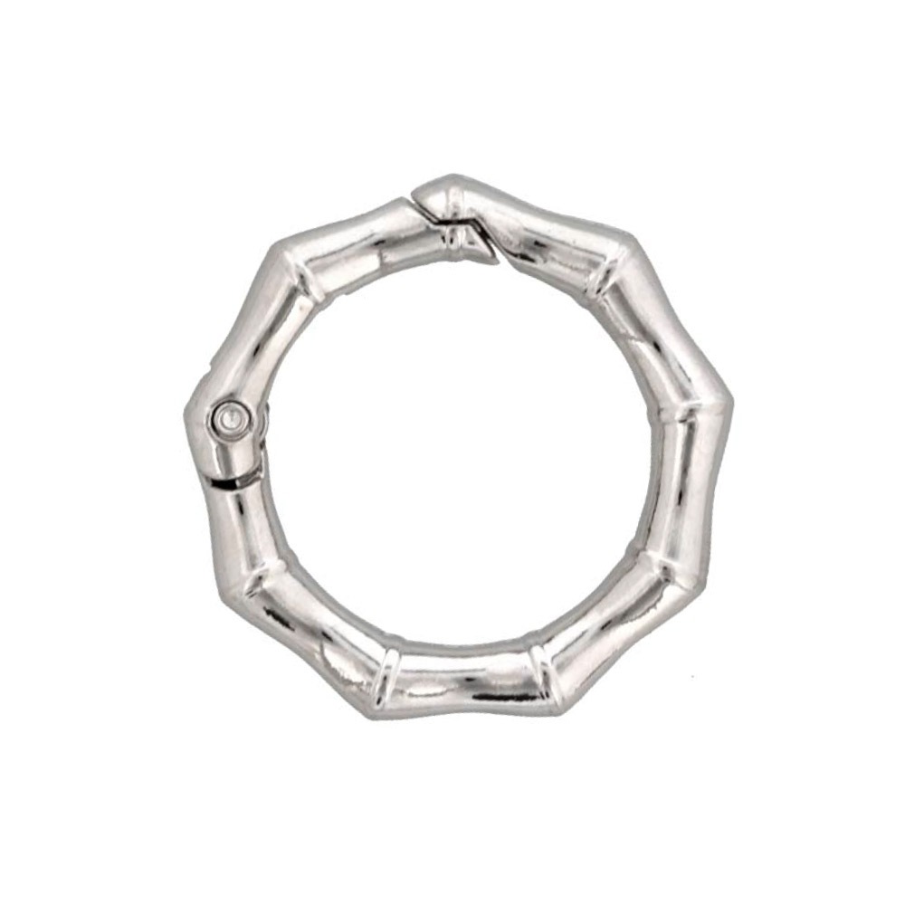 ダイキャストカラビナ 竹柄タイプ 34mm シルバー