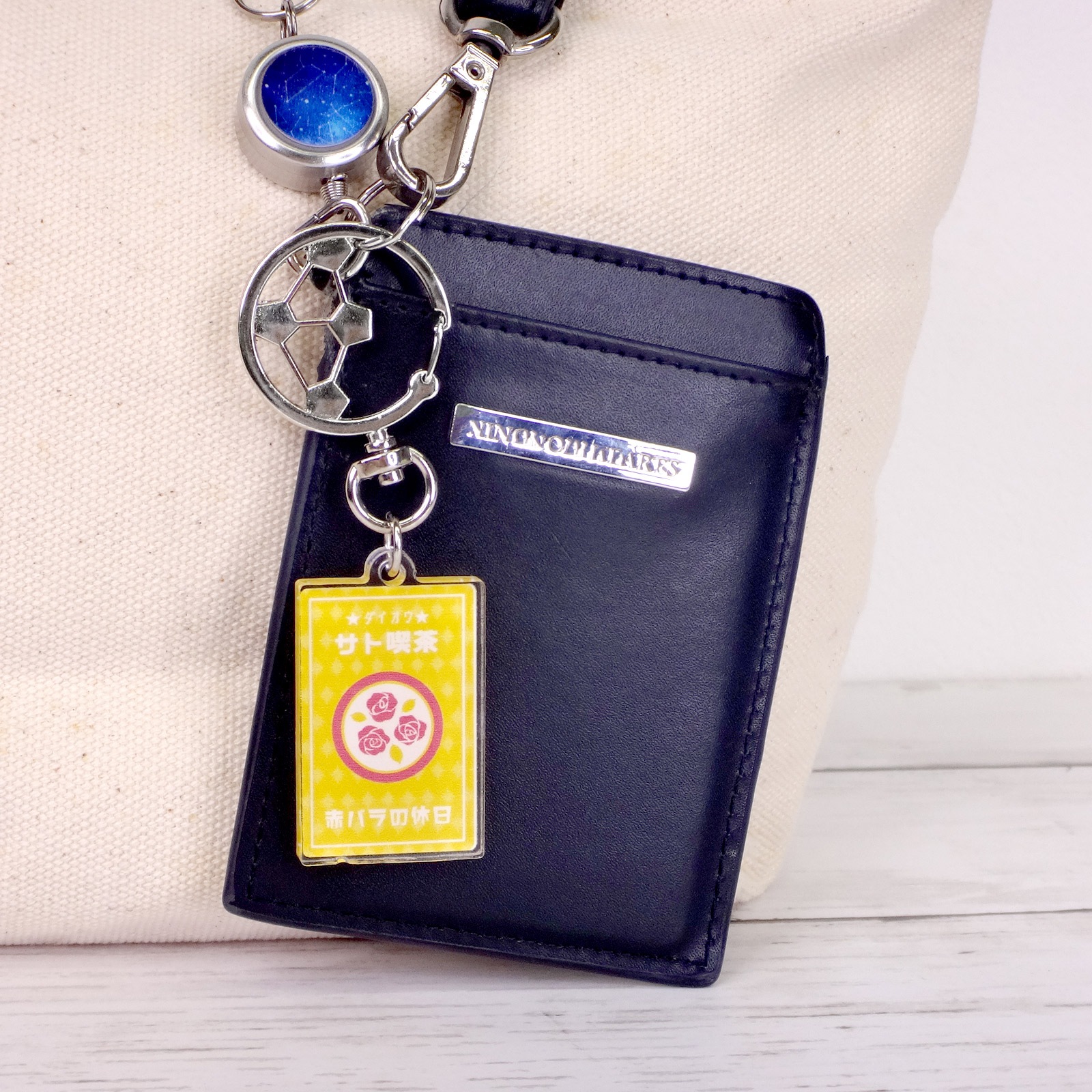 チャームフック サッカーボール シルバー