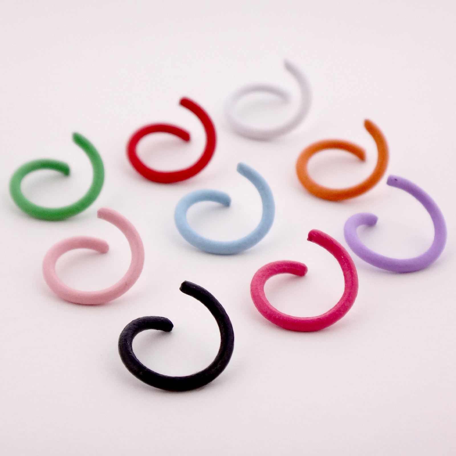 カラー丸カン 線径φ1.2×外径10mm ブラック 【数量限定】