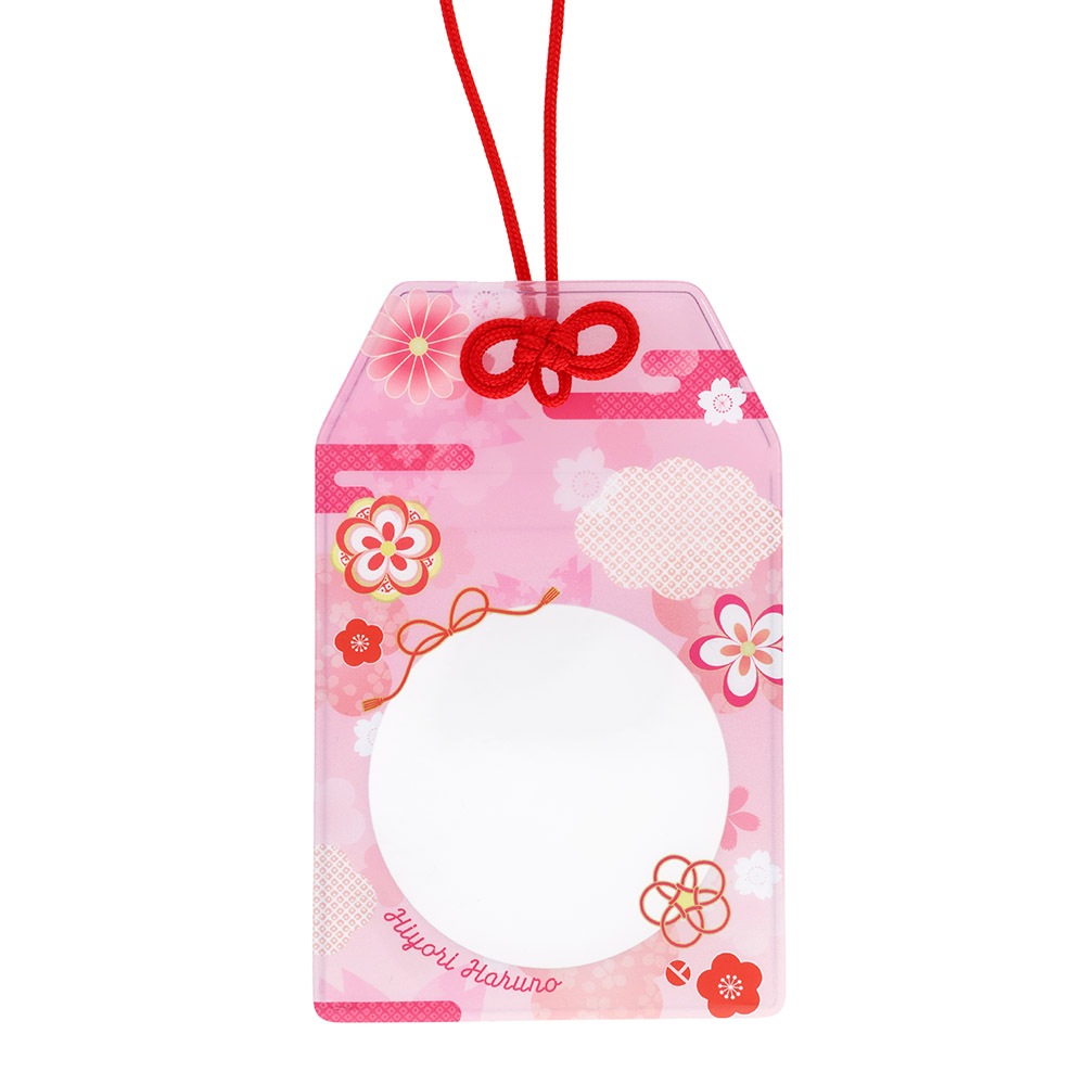 PVC製 フォトカードホルダー お守り型 大 クリア