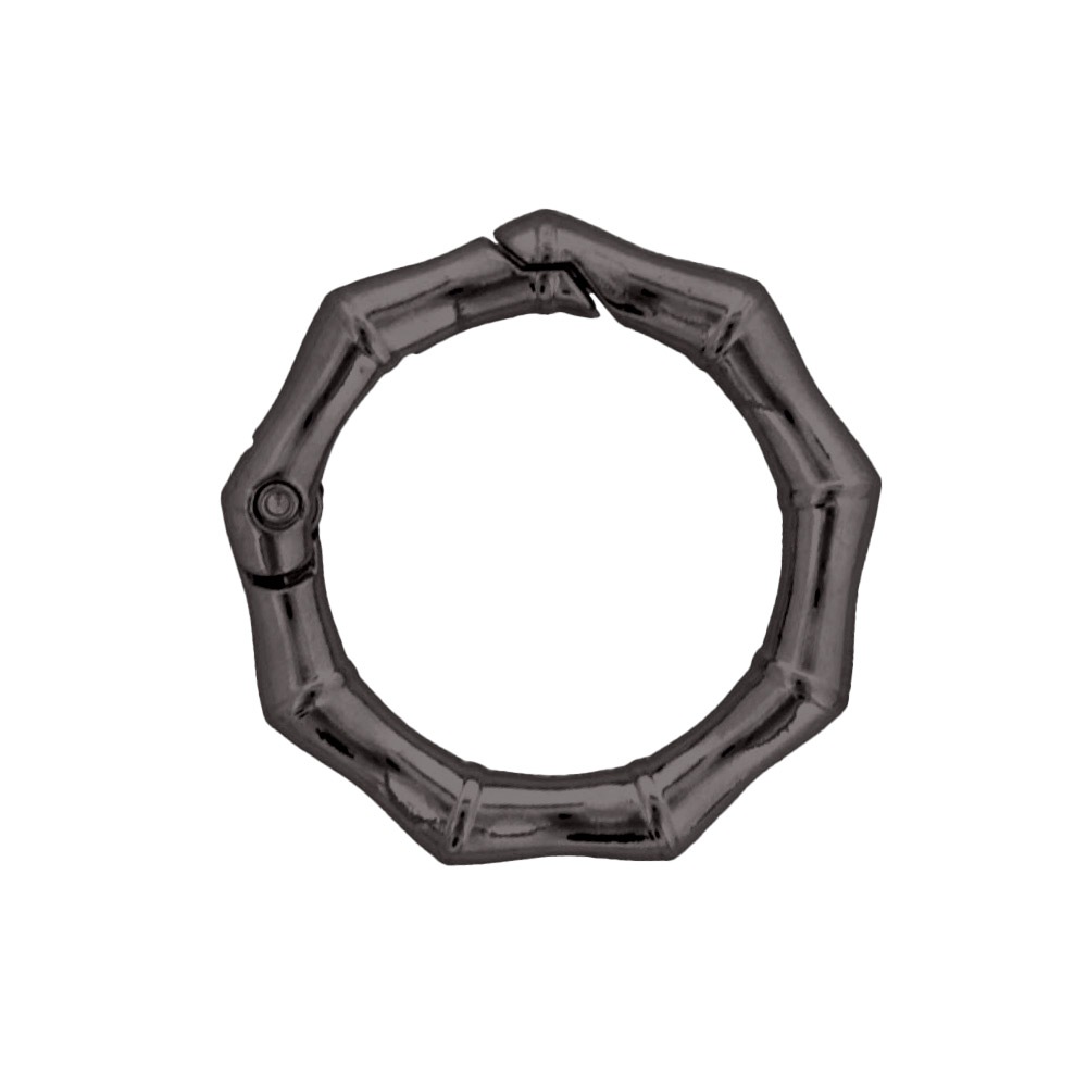 ダイキャストカラビナ 竹柄タイプ 34mm ブラック