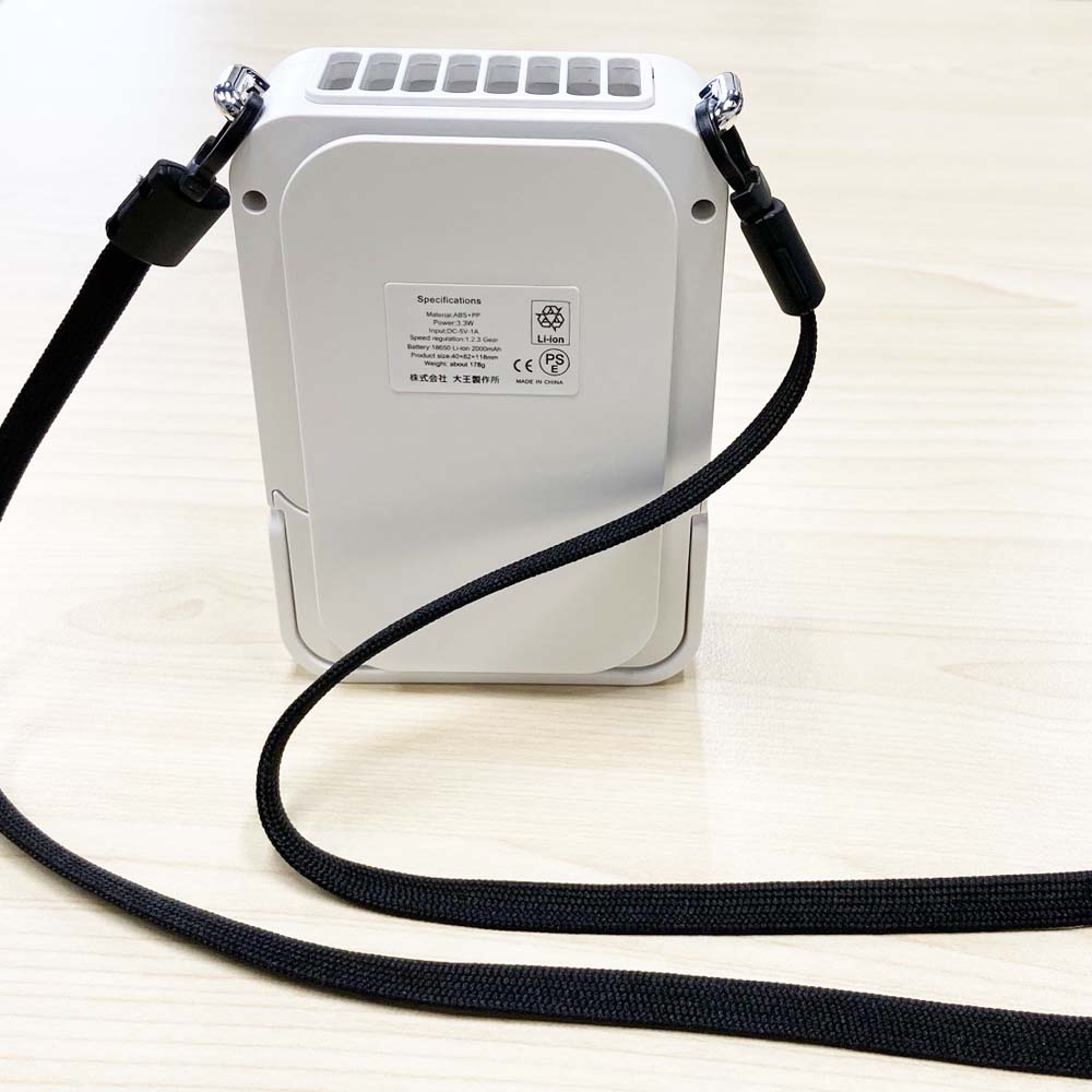 マスクホルダーに使える 樹脂フック NP-10K付き ネックストラップ レッド