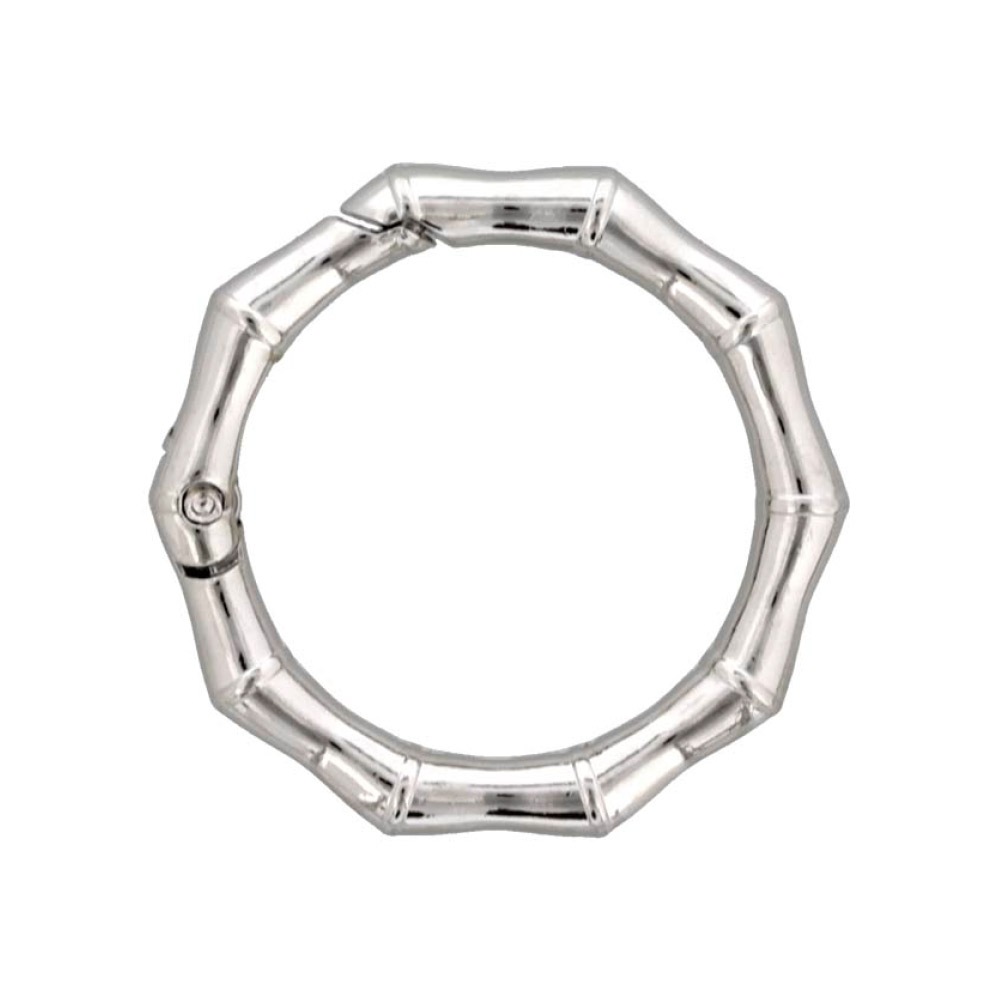 ダイキャストカラビナ 竹柄タイプ 41mm シルバー