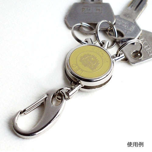 キーホルダー ロータリーキーホルダー K27 ニッケル｜パーツ材料の通販 大王製作所