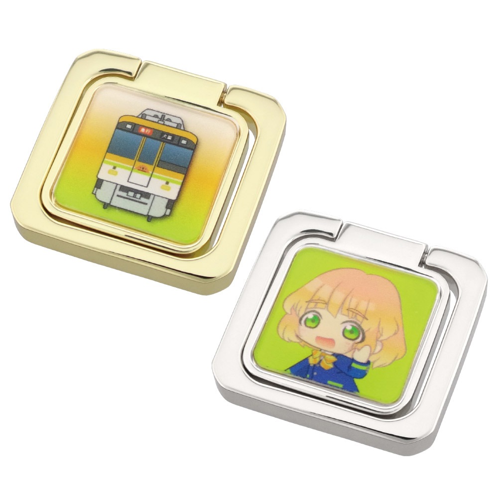 ダイキャスト スマホスタンドリング 角型 ニッケル