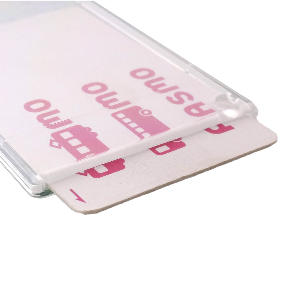 PC（ポリカーボネート）製 パスケース 長方形 62×102mm クリア