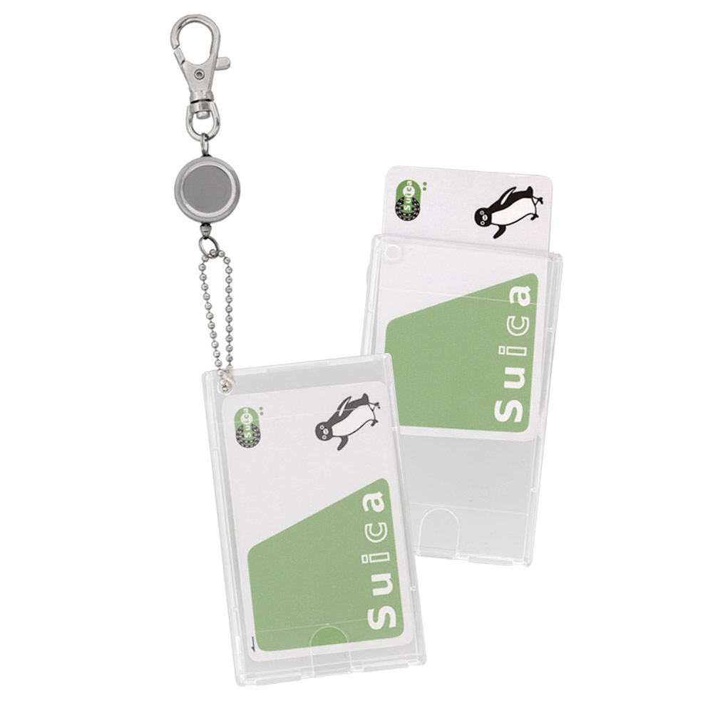 PC（ポリカーボネート）製 パスケース 長方形 62×102mm クリア