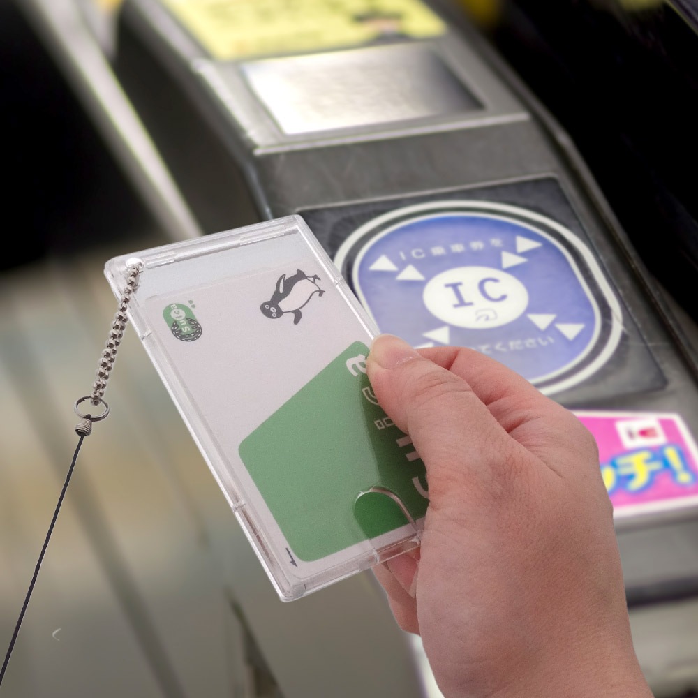 PC（ポリカーボネート）製 パスケース 長方形 62×102mm クリア