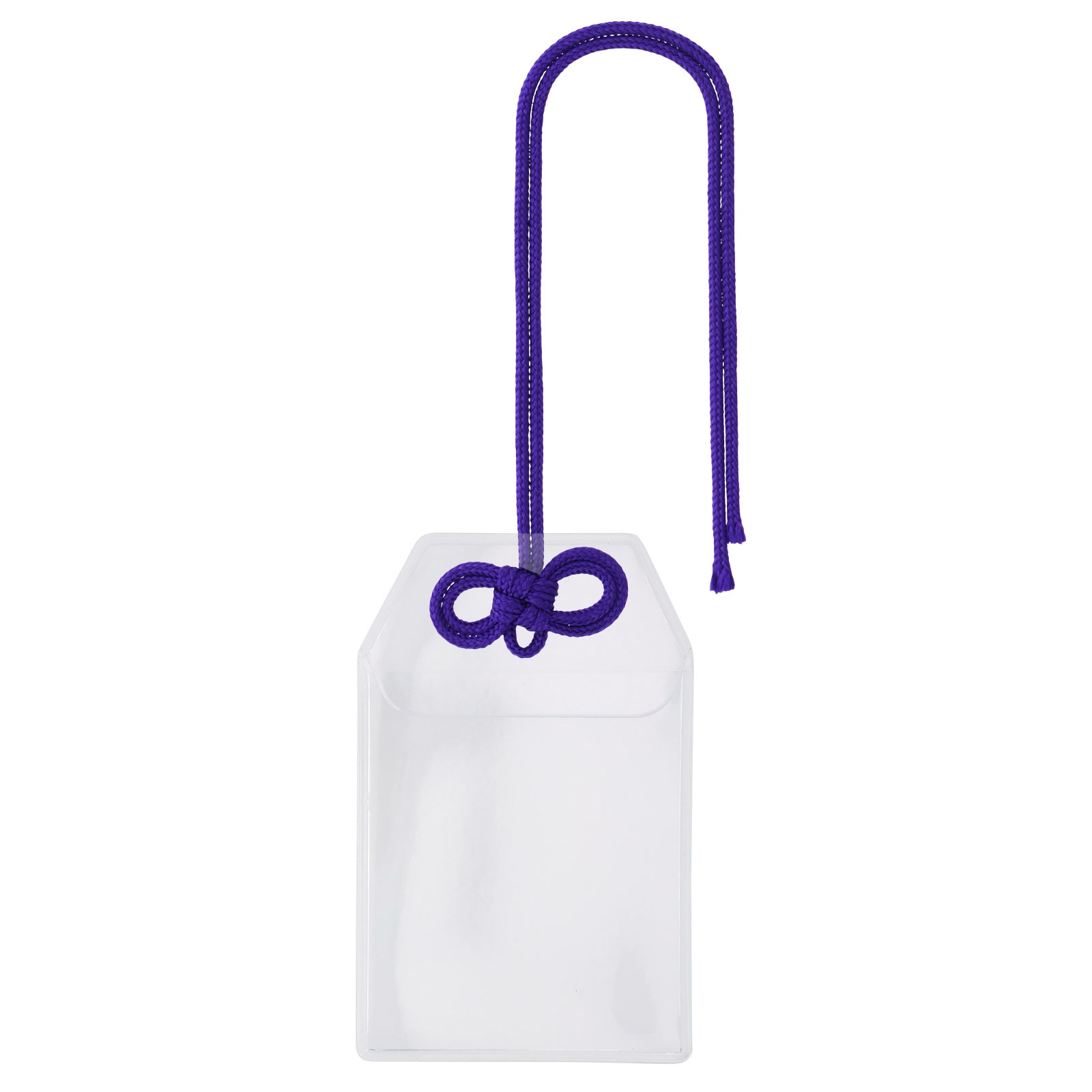 フォトカードホルダー お守り型(大)×めがね結びセット 選べるカラー 赤/紫/緑/茶/橙色/黄色/水色/桃色/白