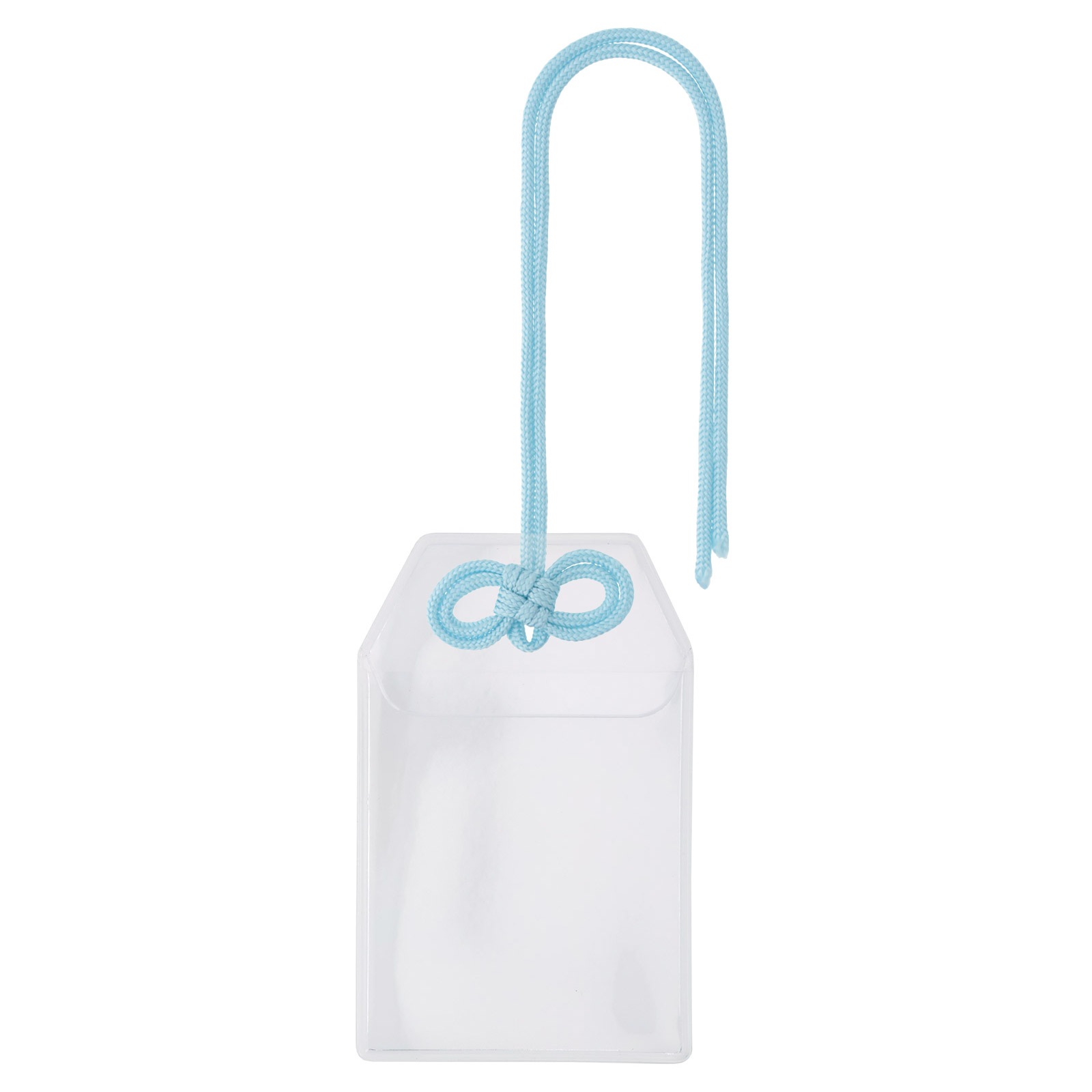 フォトカードホルダー お守り型(大)×めがね結びセット 選べるカラー 赤/紫/緑/茶/橙色/黄色/水色/桃色/白