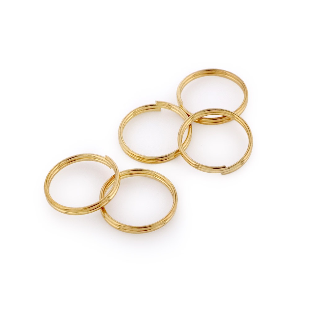 二重リング（巻放し） IR1.0×内15mm ゴールド