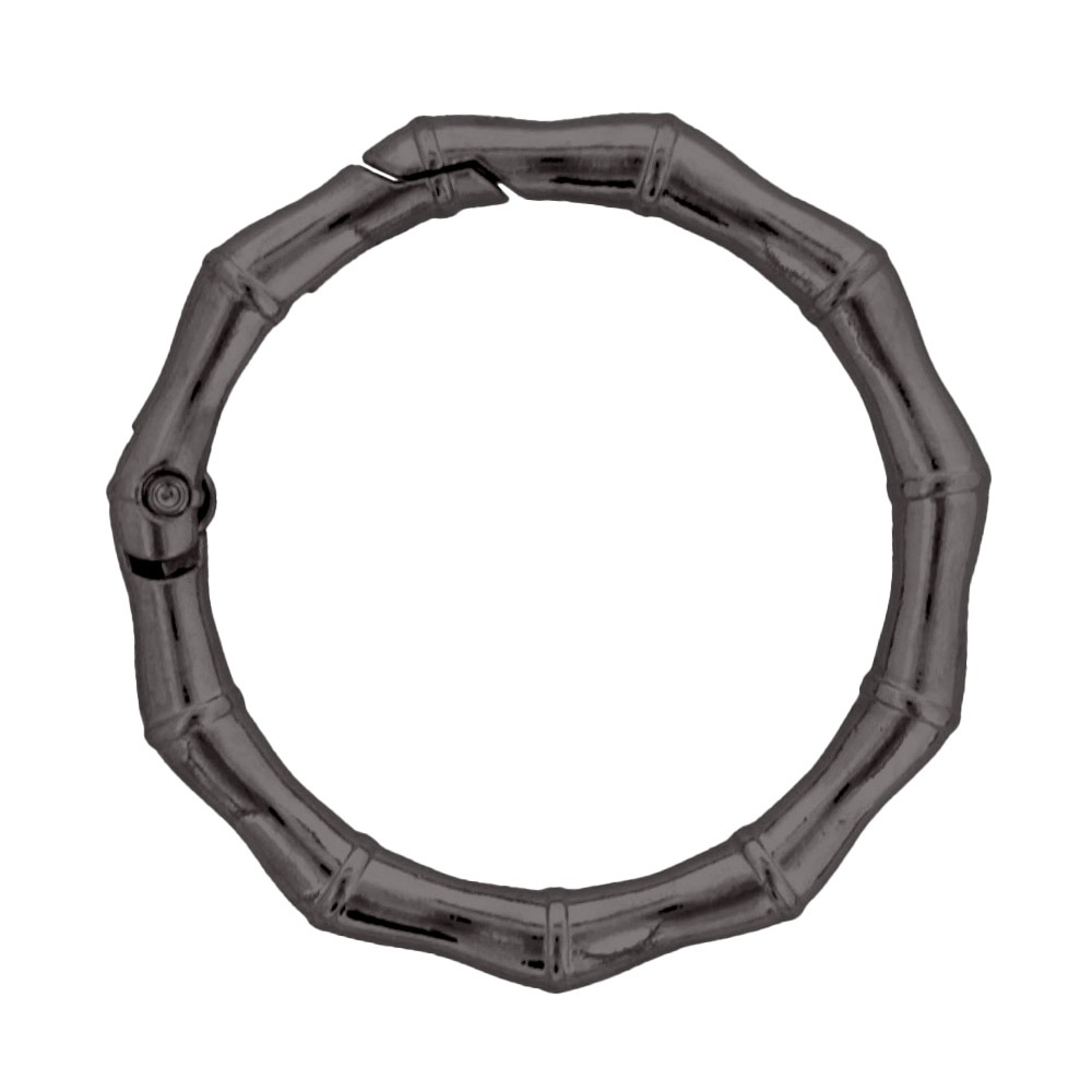 ダイキャストカラビナ 竹柄タイプ 48mm ブラック