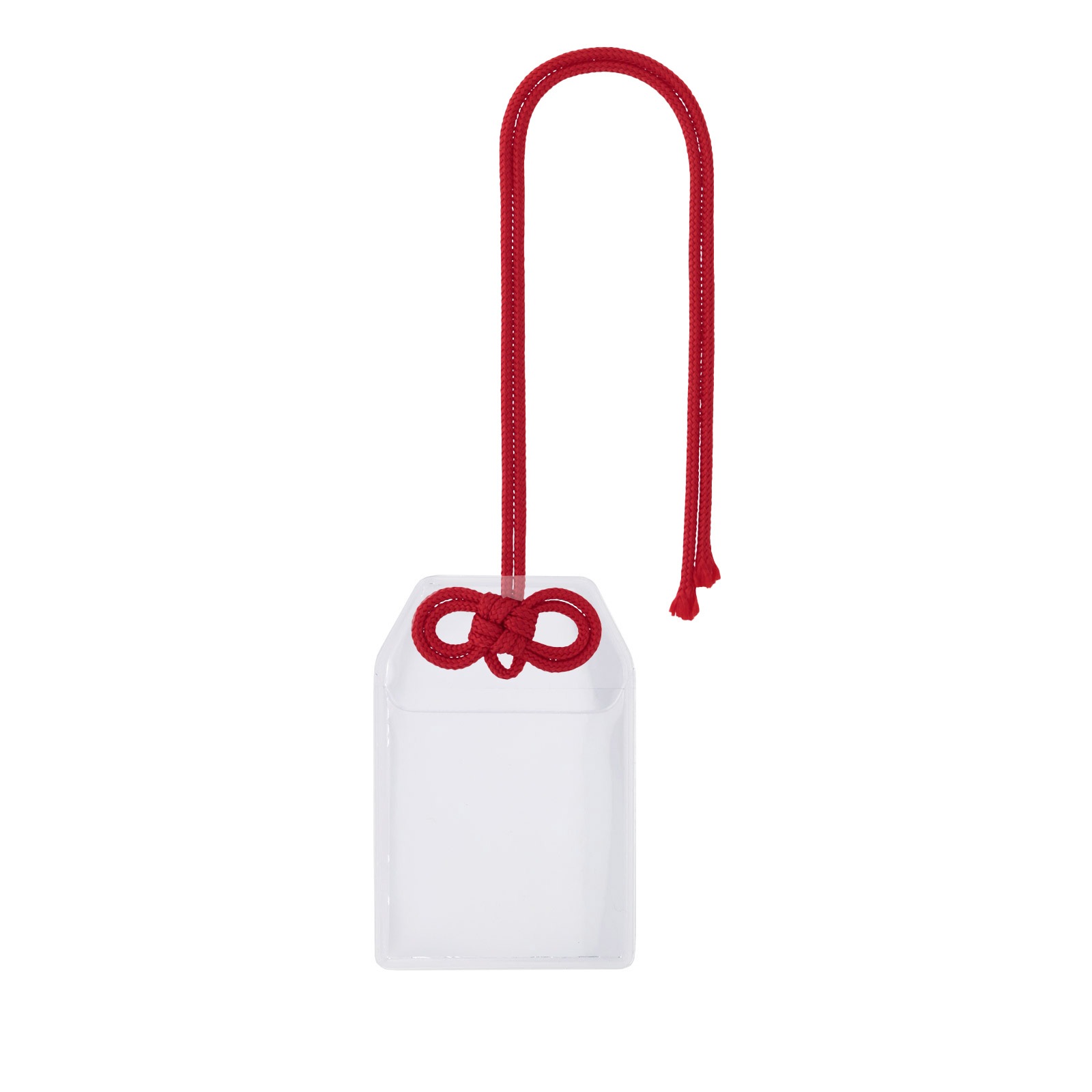 フォトカードホルダー お守り型(小)×めがね結びセット 選べるカラー 赤/紫/緑/茶/オレンジ/黄色/水色/ピンク/白