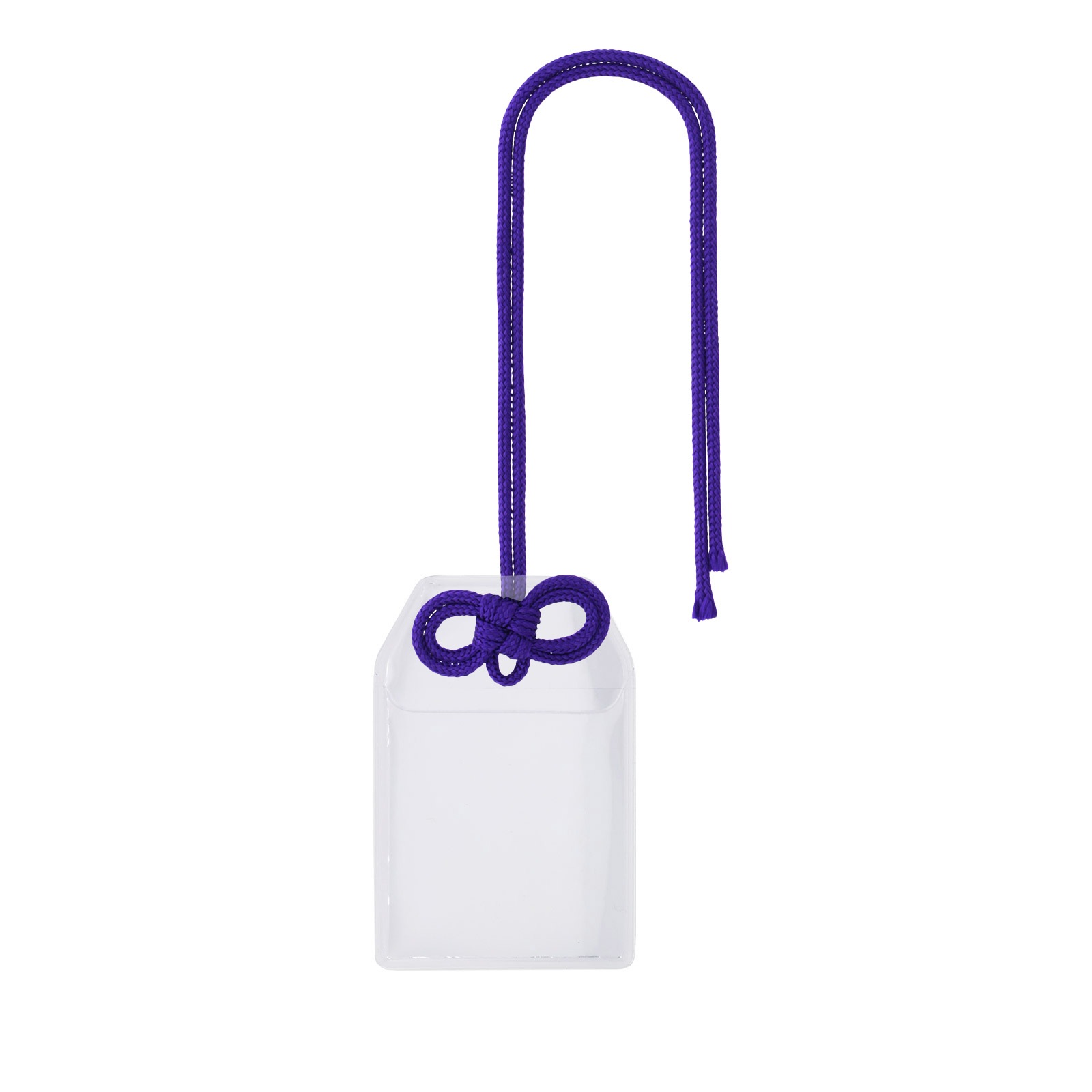 フォトカードホルダー お守り型(小)×めがね結びセット 選べるカラー 赤/紫/緑/茶/オレンジ/黄色/水色/ピンク/白