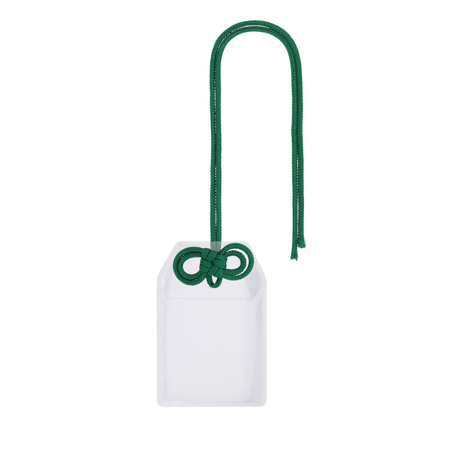 フォトカードホルダー お守り型(小)×めがね結びセット 選べるカラー 赤/紫/緑/茶/オレンジ/黄色/水色/ピンク/白