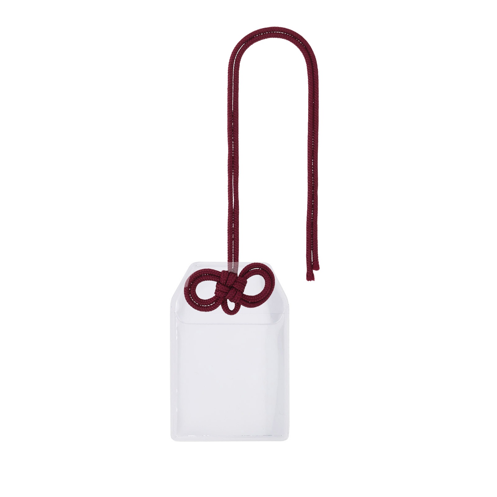 フォトカードホルダー お守り型(小)×めがね結びセット 選べるカラー 赤/紫/緑/茶/オレンジ/黄色/水色/ピンク/白