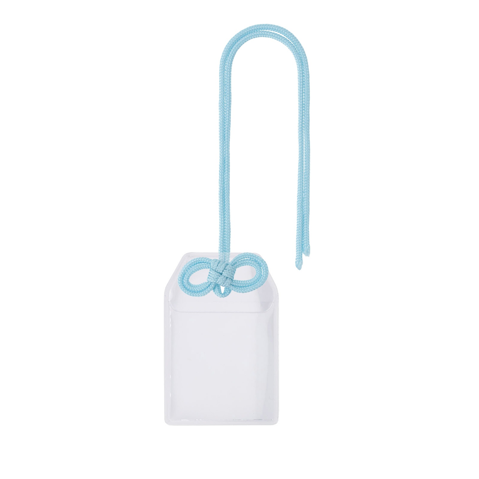 フォトカードホルダー お守り型(小)×めがね結びセット 選べるカラー 赤/紫/緑/茶/オレンジ/黄色/水色/ピンク/白