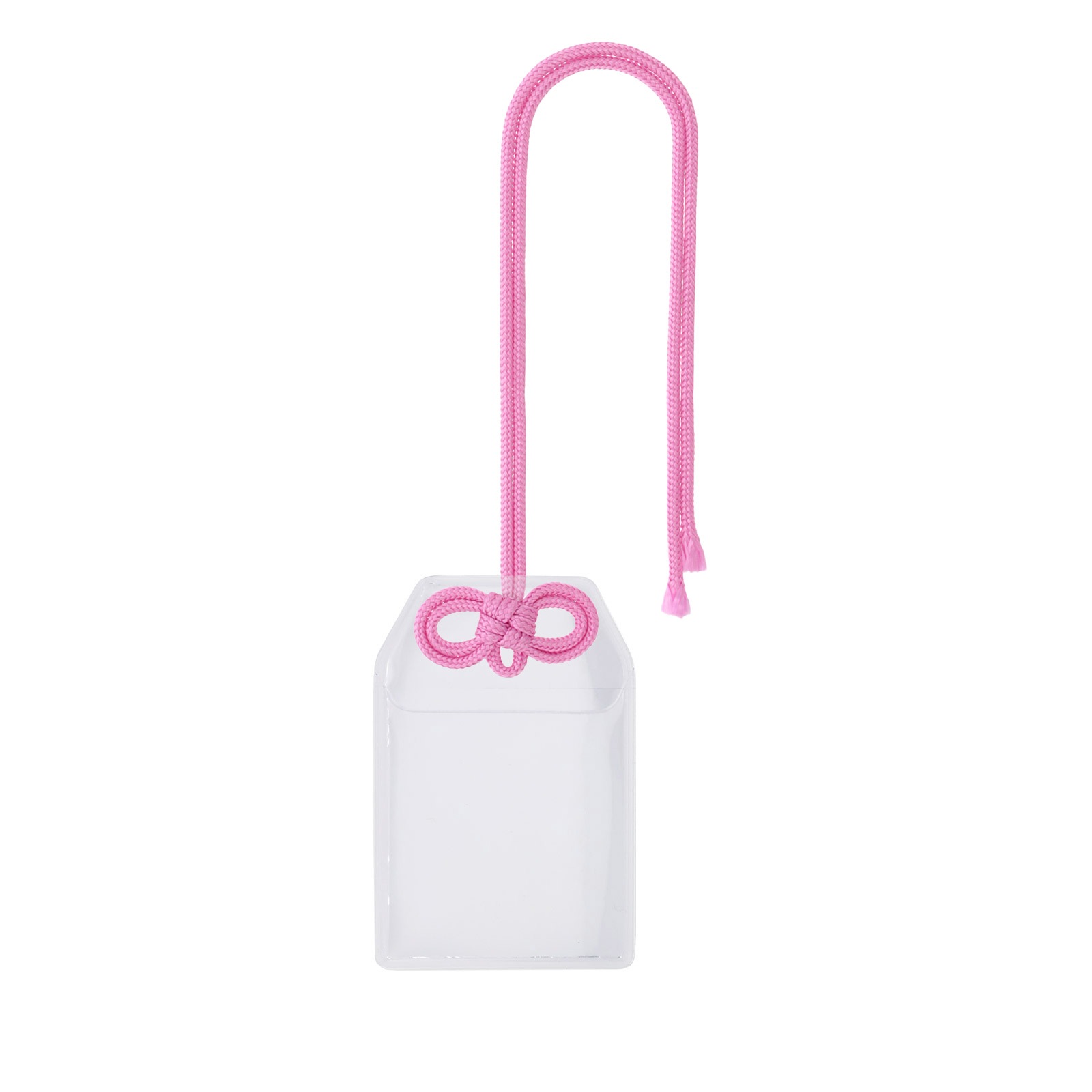 フォトカードホルダー お守り型(小)×めがね結びセット 選べるカラー 赤/紫/緑/茶/オレンジ/黄色/水色/ピンク/白