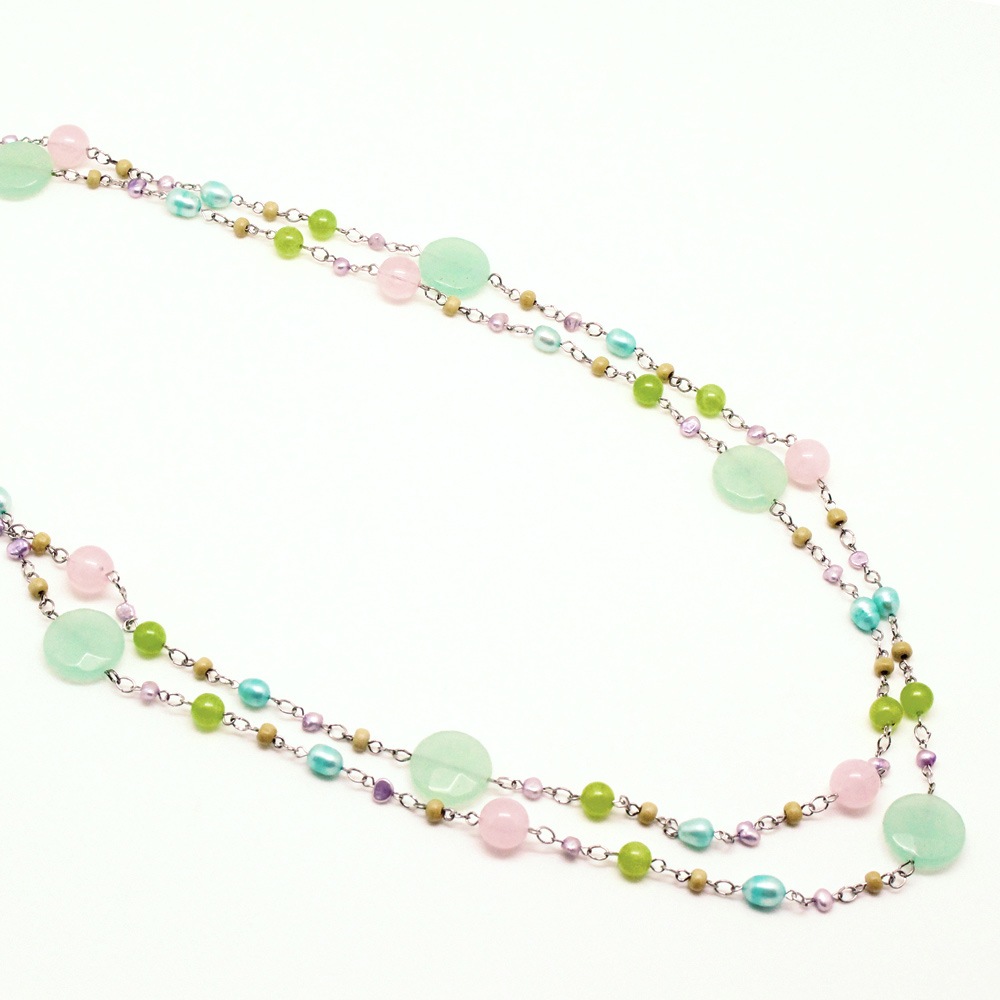 天然石アクセサリー ロングネックレス A194-1｜パーツ材料の通販 大王