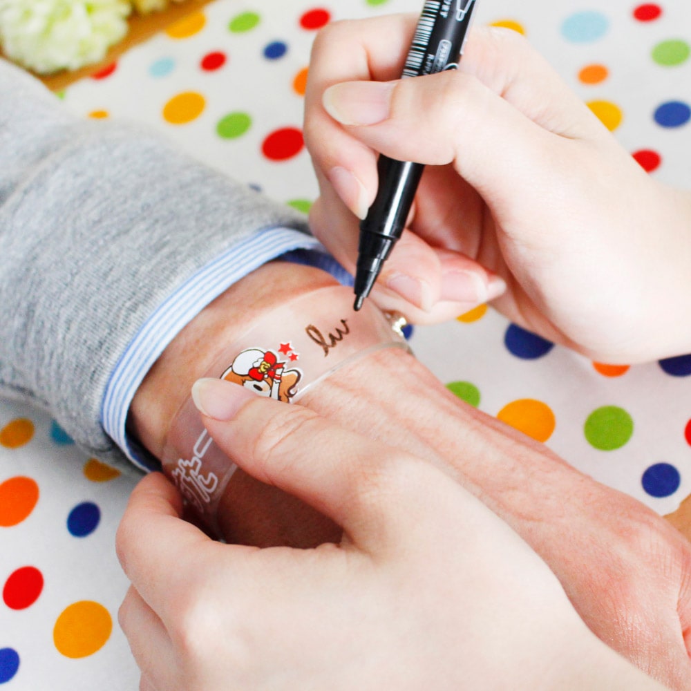 オートグラフバンド パーツセット 蓄光 XLサイズ 無地｜パーツ材料の