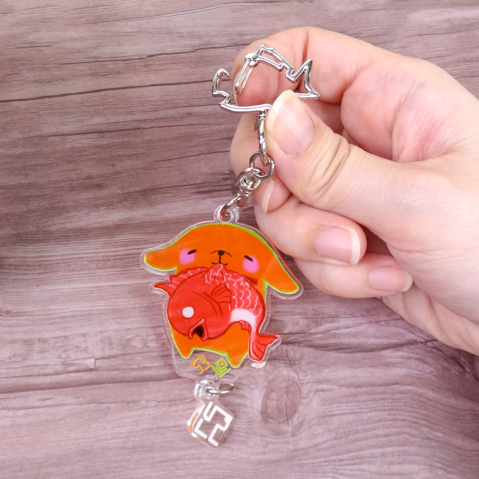 チャームフック ペンギン型  シルバー