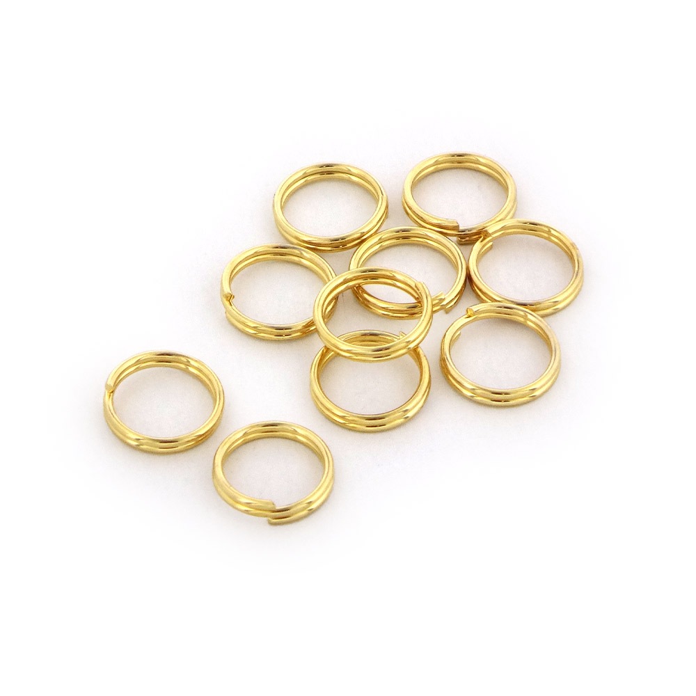 二重リング（巻放し） IR0.8×内8mm ゴールド