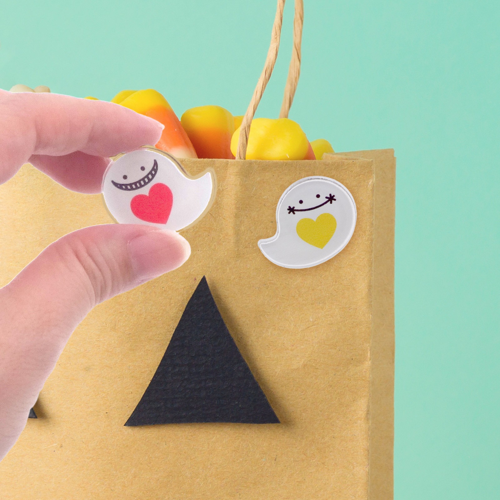 ハロウィン アクリルマグネットバッジ かぼちゃ