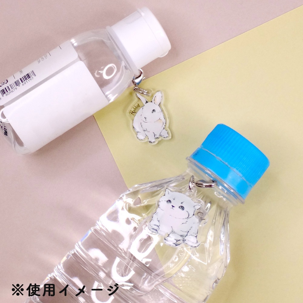 アンブレラマーカー 持ち手タイプ ホワイト アルファベットチャーム シルバー PE163 （J） 台紙入り