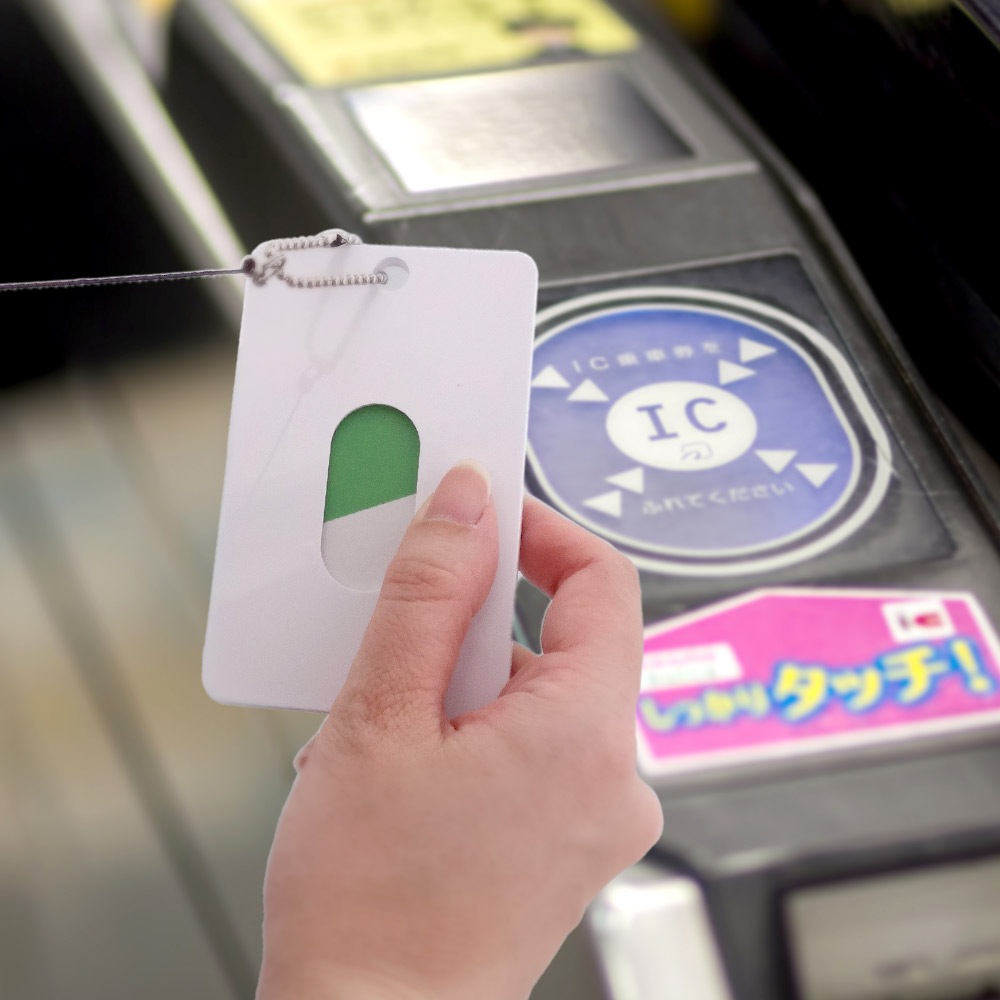 ABS製パスケース ホワイト