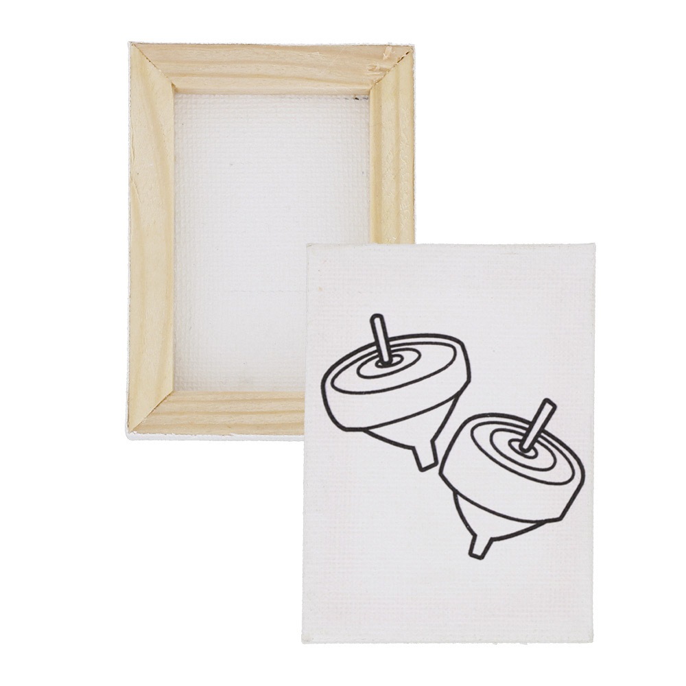 お正月 塗り絵 ミニキャンバス 50×70mm キャンバスのみ 6種セット