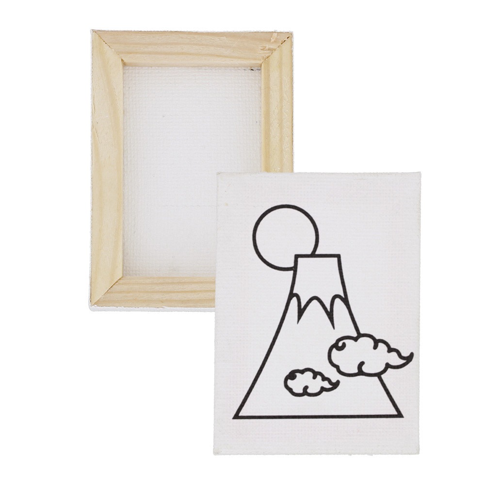 お正月 塗り絵 ミニキャンバス 50×70mm キャンバスのみ 6種セット