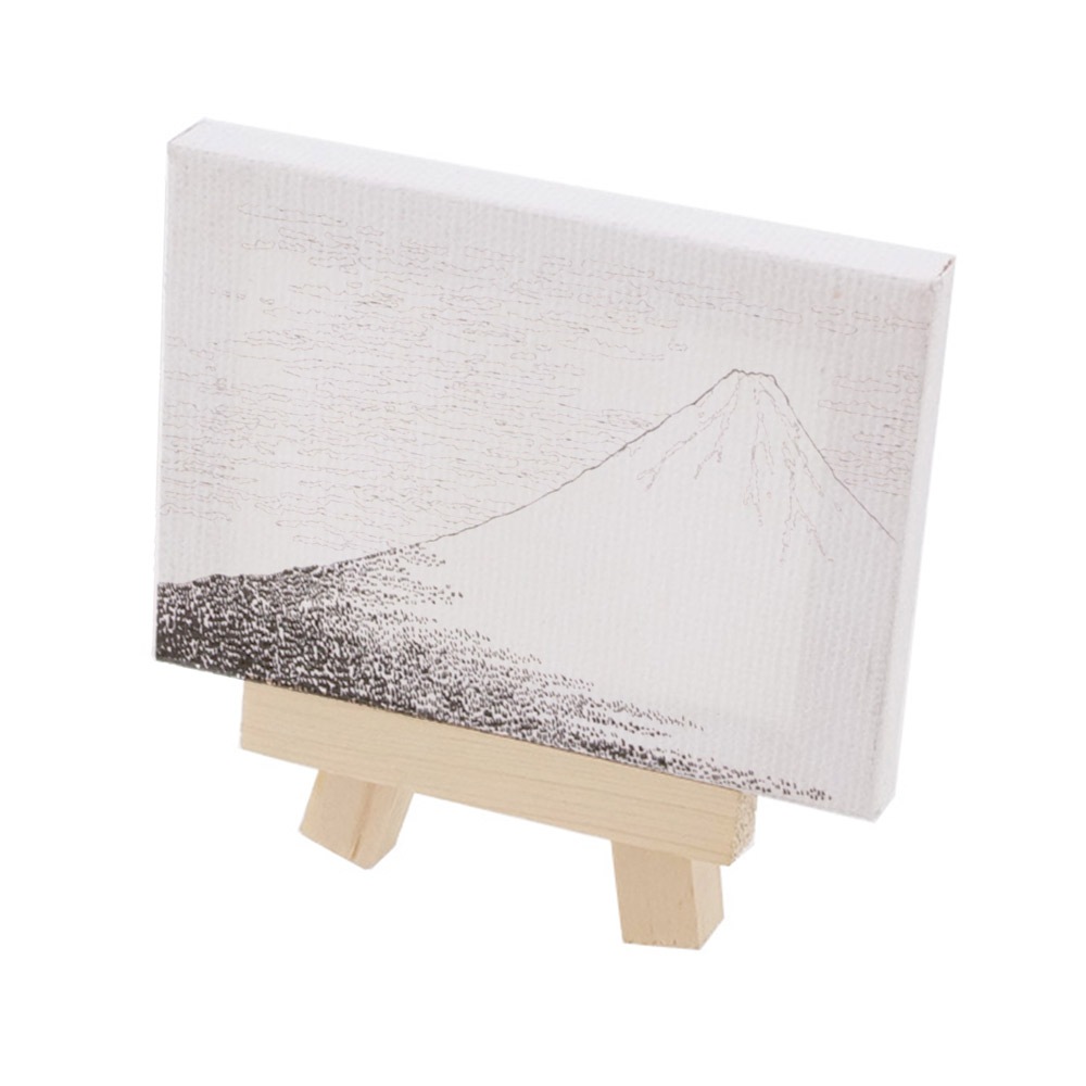 大人の塗り絵 ミニキャンバス 50×70mm 絵画 葛飾北斎 赤富士（冨嶽三十六景 凱風快晴)