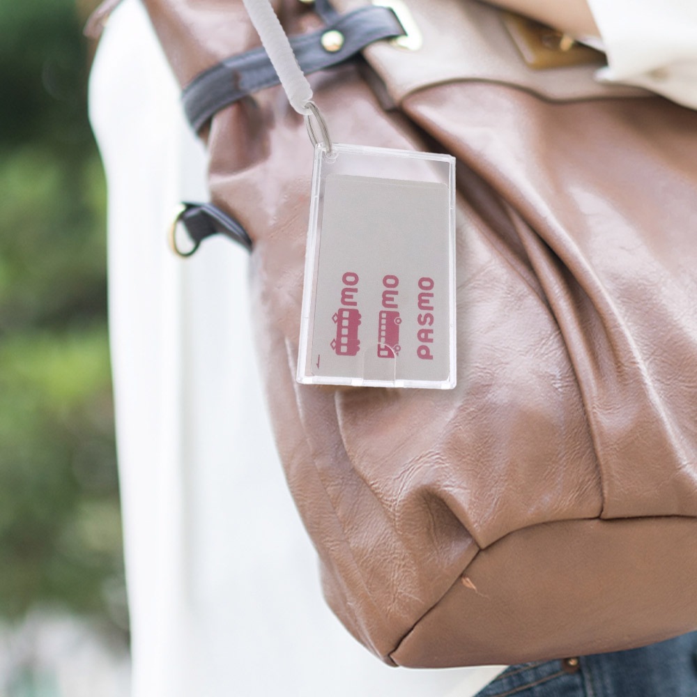 コイルキーホルダー 伸縮コイルパーツ フック付き プラチェーン 186M クリアレッド