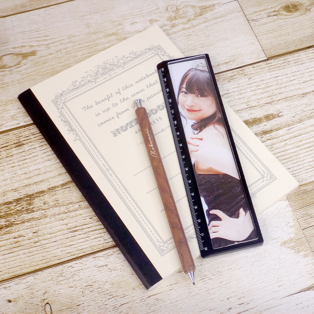 ハメパチ 透明定規 JG 目盛りブルー （CAJ-155A-BL）