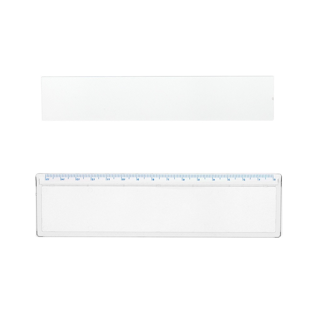 ハメパチ 透明定規 JG 目盛りブルー （CAJ-155A-BL）