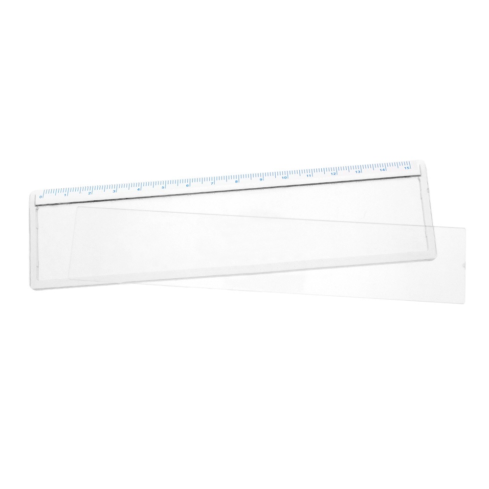 ハメパチ 透明定規 JG 目盛りブルー （CAJ-155A-BL）