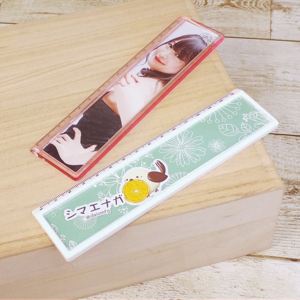 ハメパチ 透明定規 JG 目盛りブルー （CAJ-155A-BL）