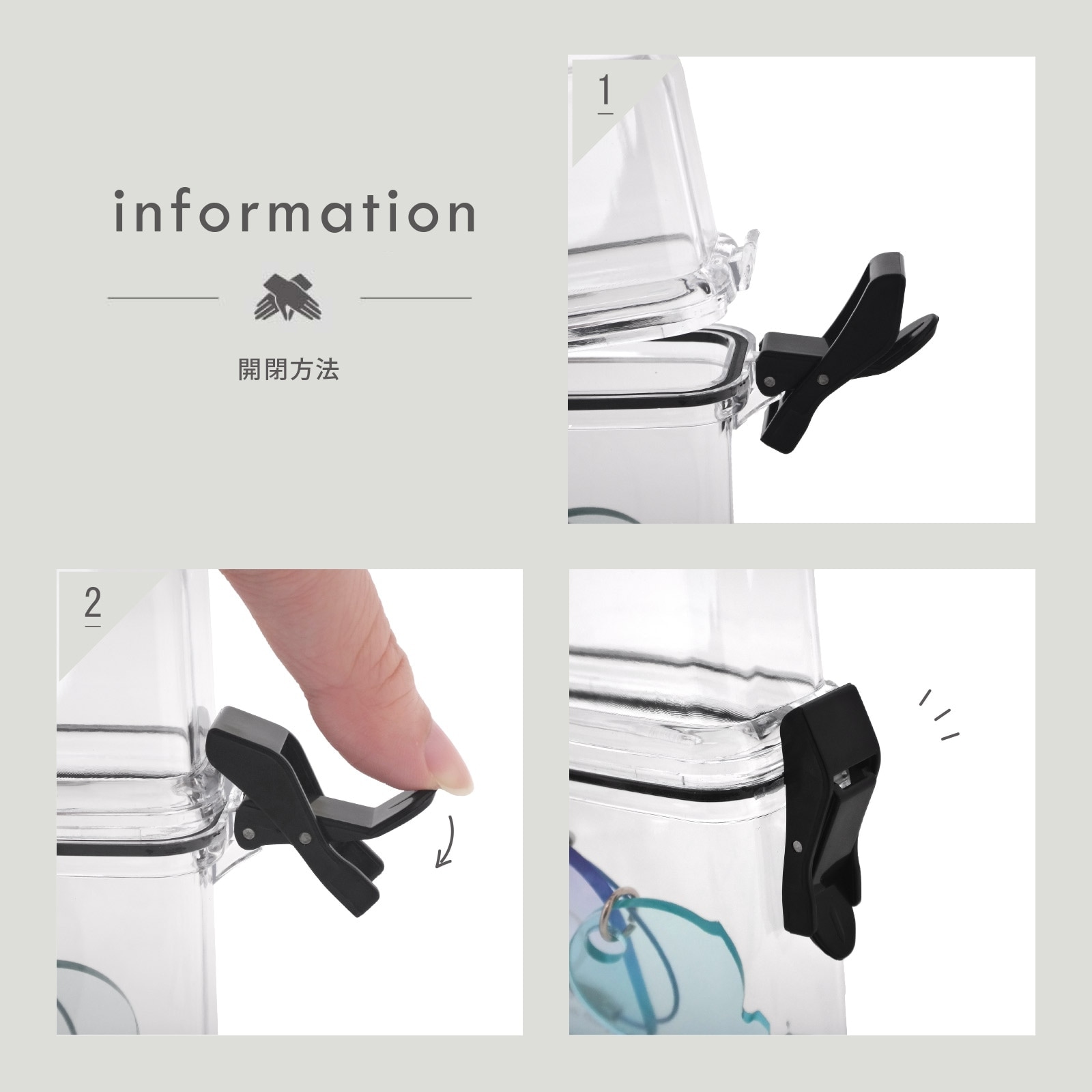 スケルトンケース シガレット クリアケース 簡易防水 クリアイエロー 【新デザイン】