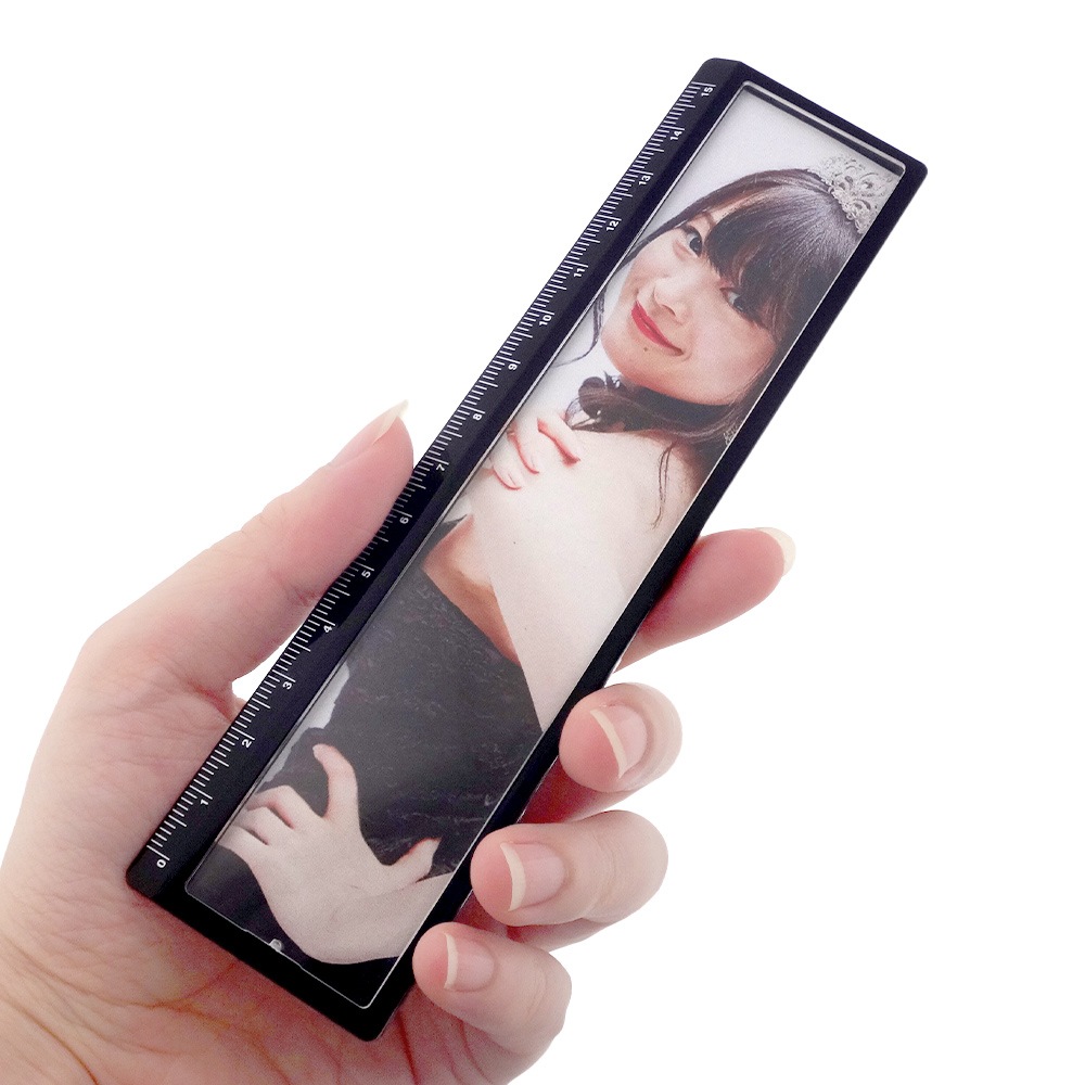 ハメパチ カラー定規 JG-C 本体ブラック （CAJ-155X-BK）