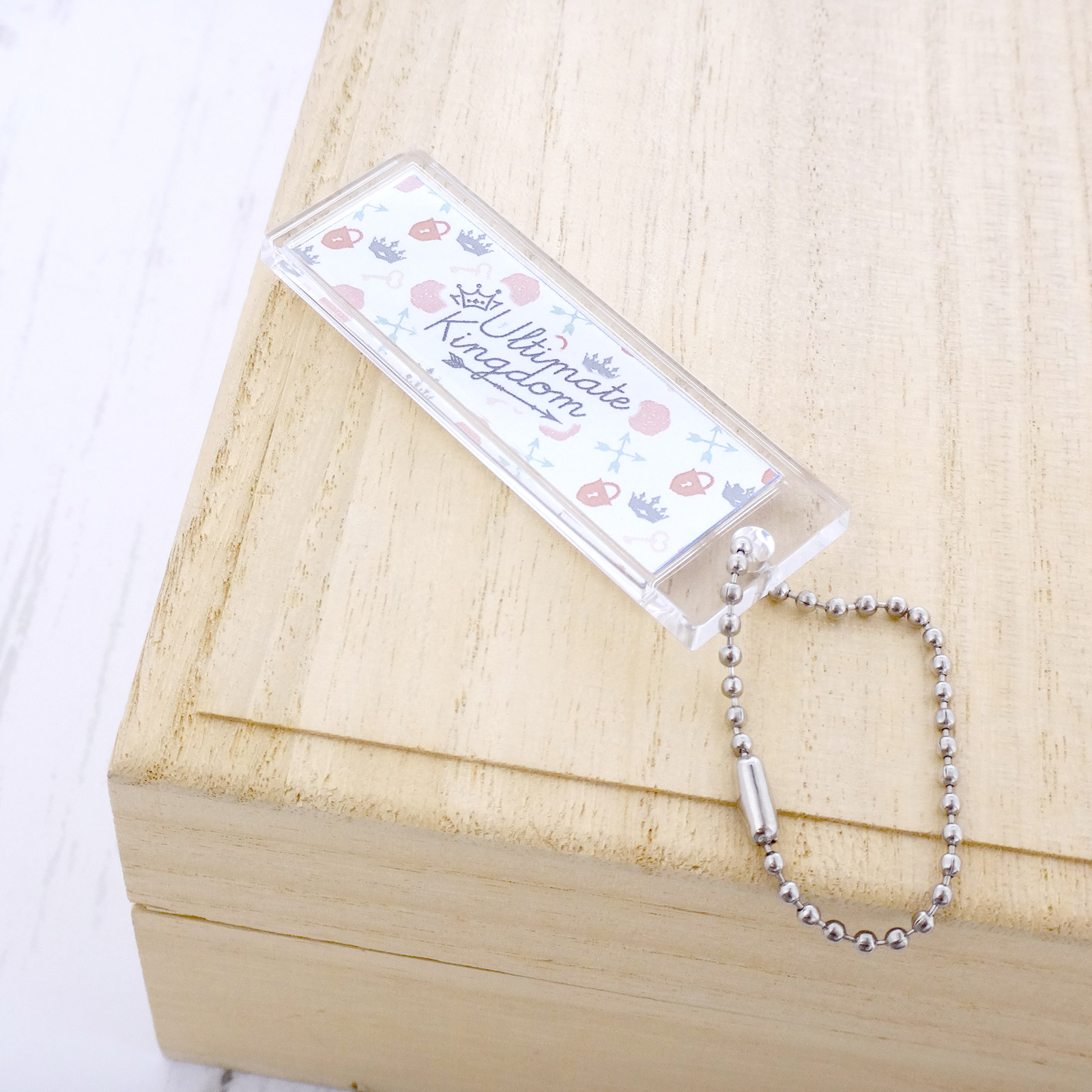 ハメパチ 長方形 60×20mm ボールチェーン付き （CAA-K60A）