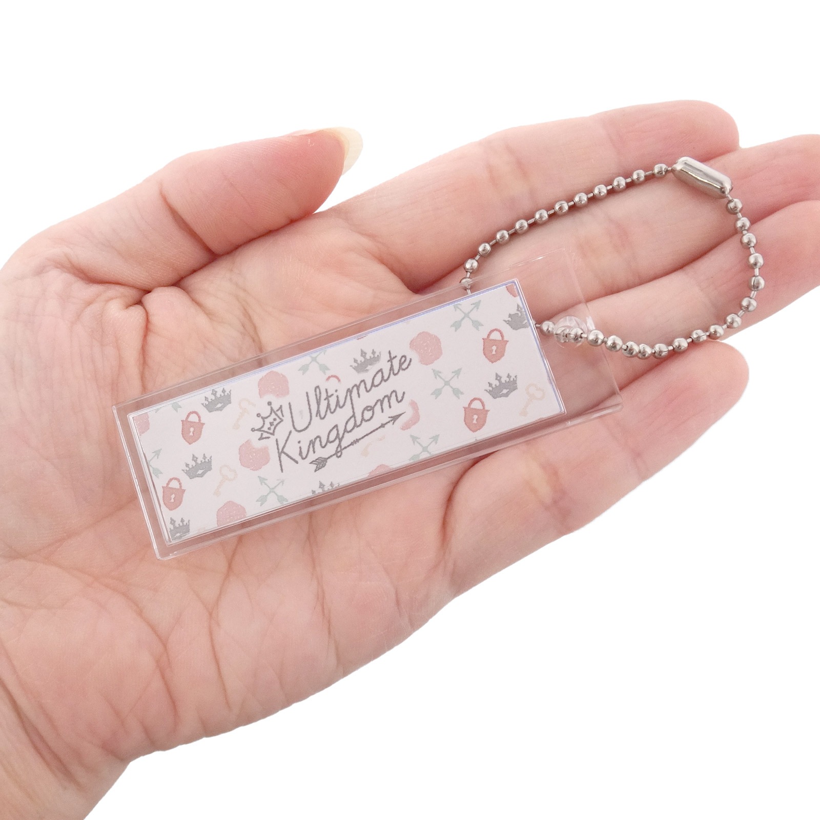 ハメパチ 長方形 60×20mm ボールチェーン付き （CAA-K60A）