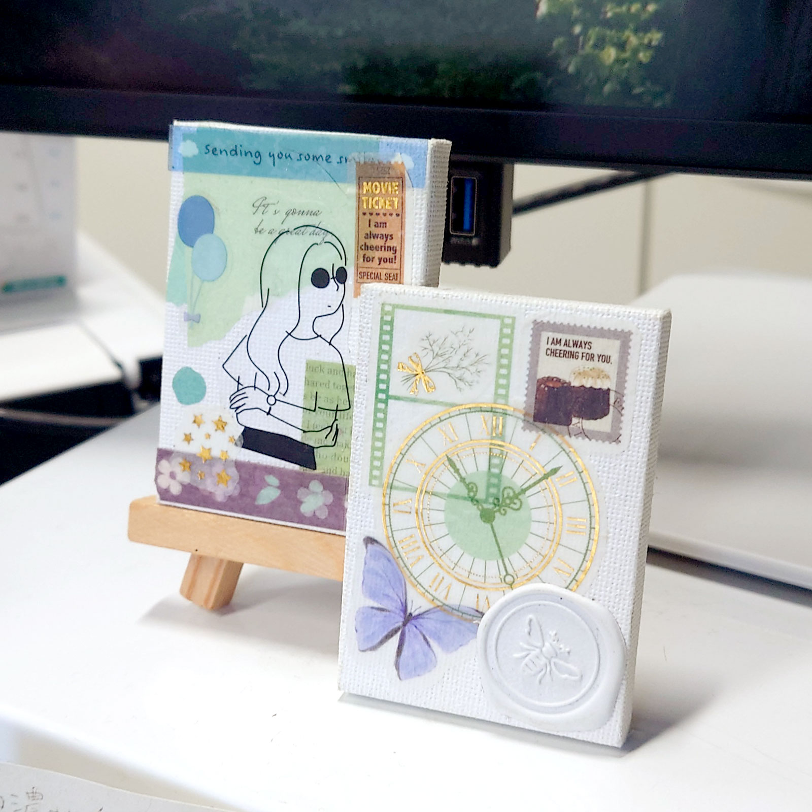 ミニキャンバス 50×70mm 無地