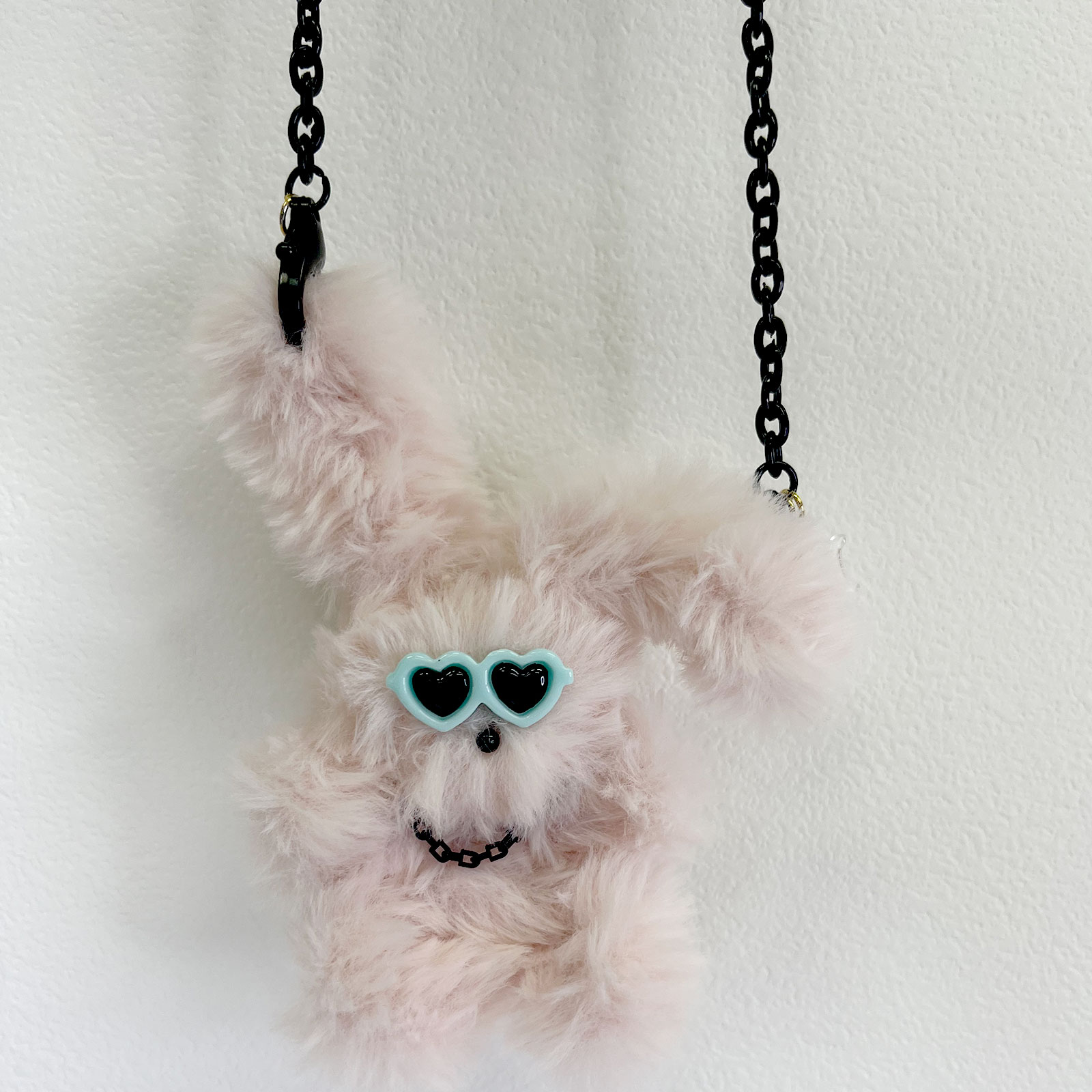 カニカン付きプラチェーン マスクチェーン ブラック