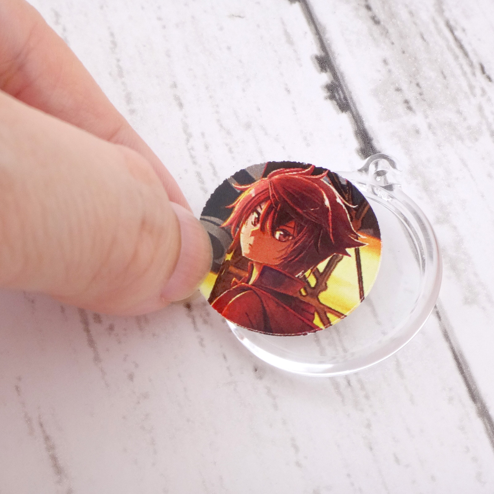 ハメパチ 丸型φ25mm KM25 カニカンフック付き （CAF-M25A）