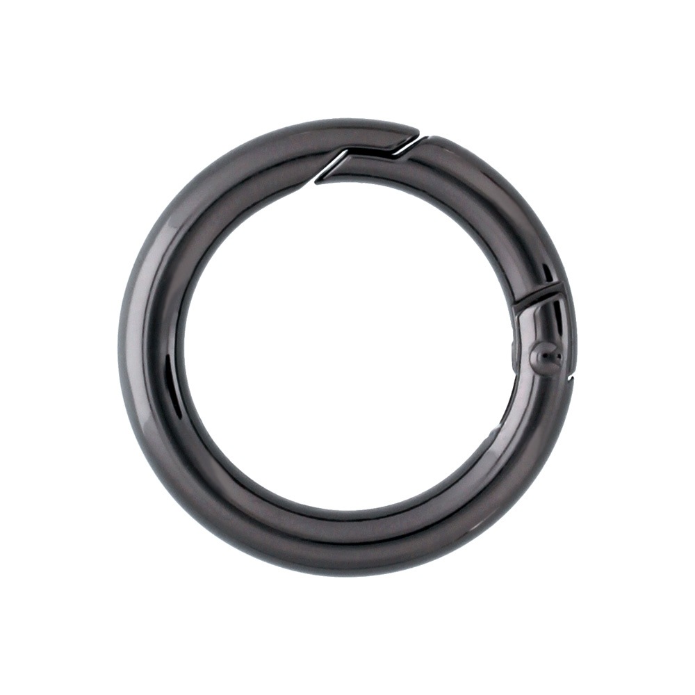 ダイキャストカラビナ φ6.0×40mm 丸線丸型 ブラック