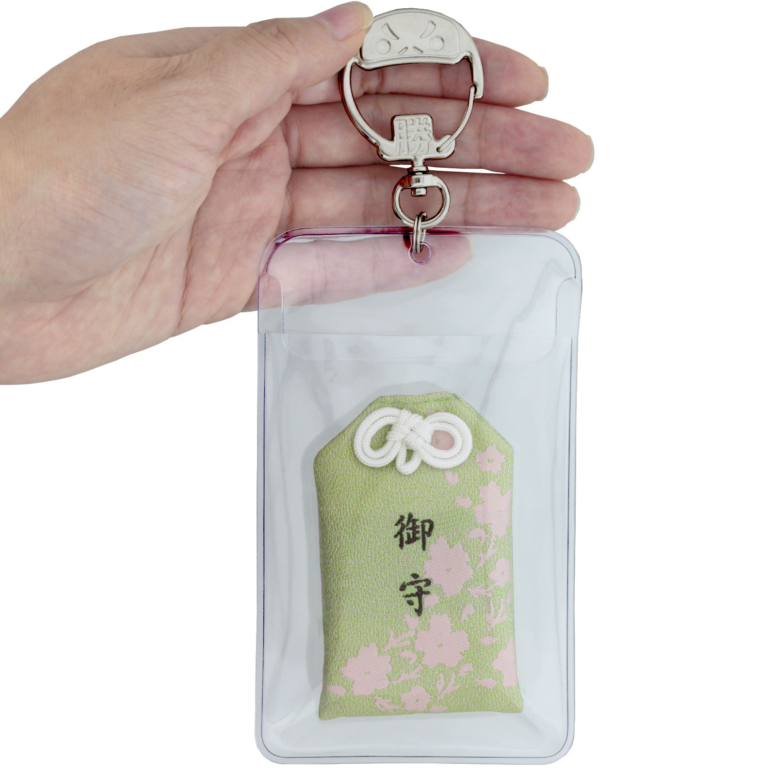 やぎッコリー カードホルダー 新品未開封 だるまチャームフック PVC製 フォトカードホルダー クリア 台紙付き