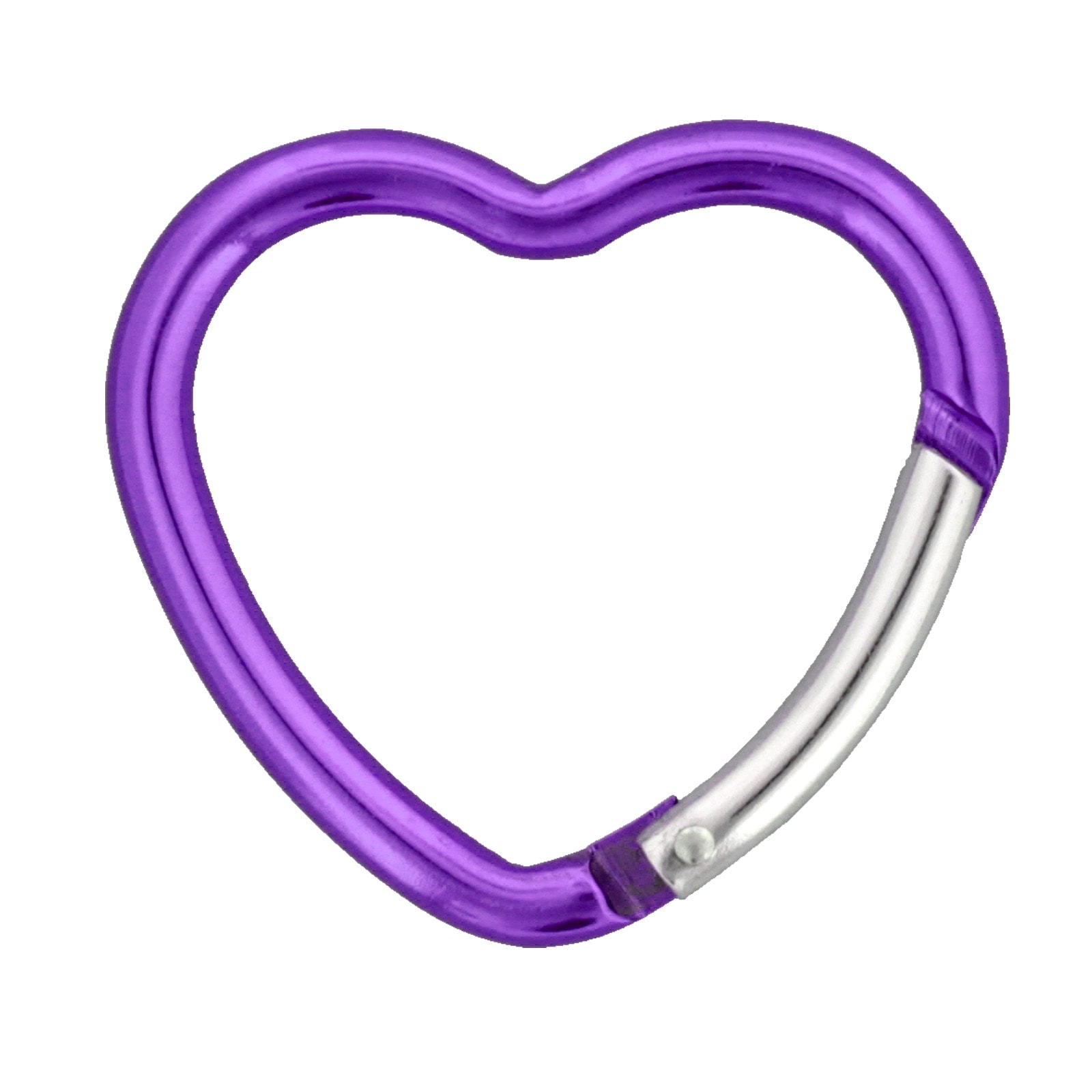 カラビナ ハート型 4×40H キーホルダー アルミニウム キャンプ 釣