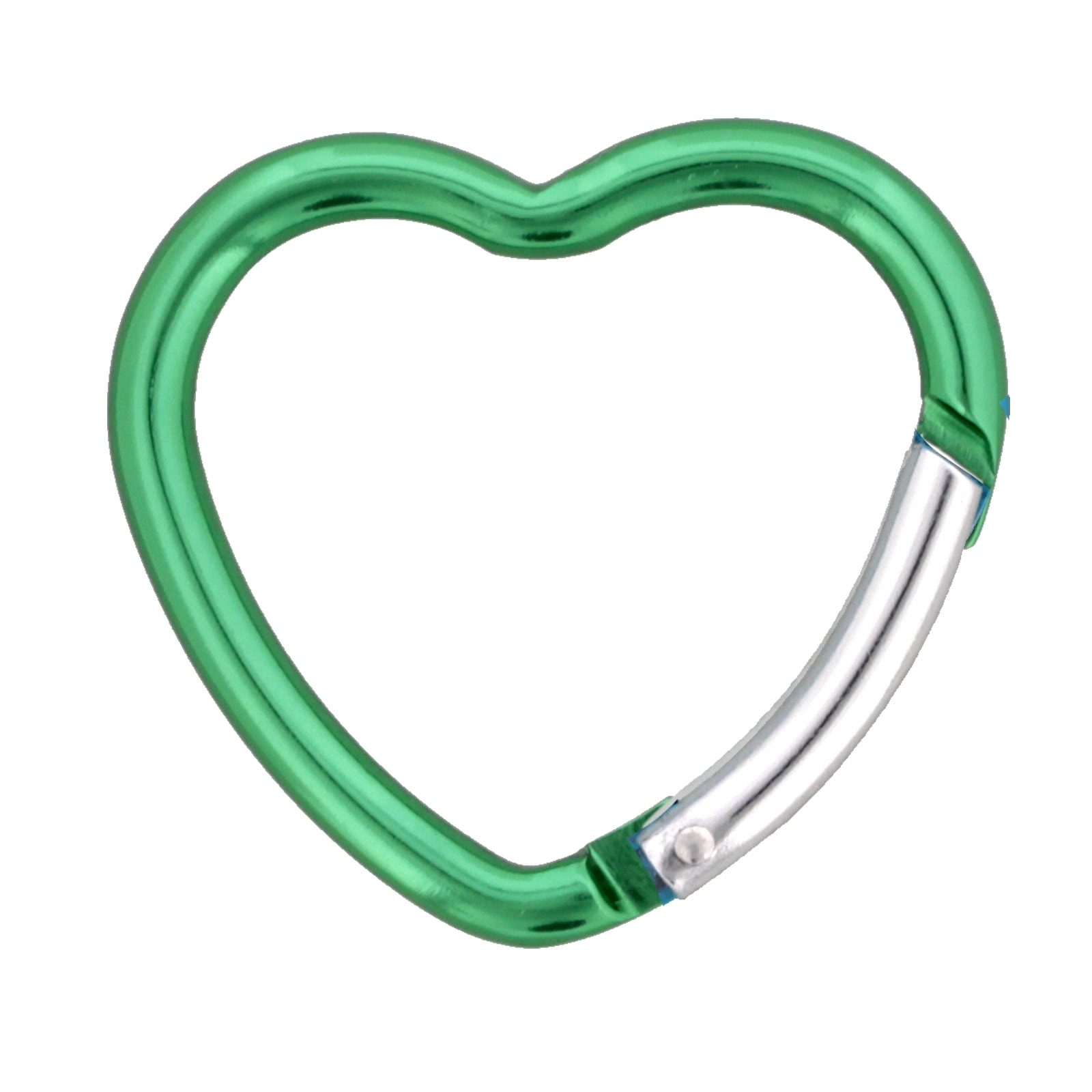 カラビナ ハート型 4×40H キーホルダー アルミニウム キャンプ 釣